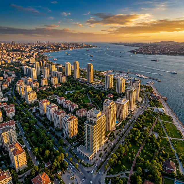 İstanbul Ataköy havadan görünüm